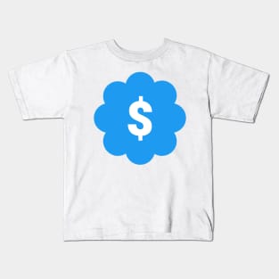 Twitter Verified Blue Dollar Kids T-Shirt